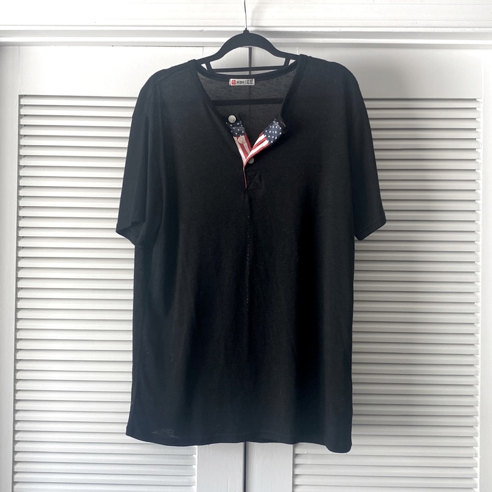 Men’s Americana Tshirt in Black, size XL